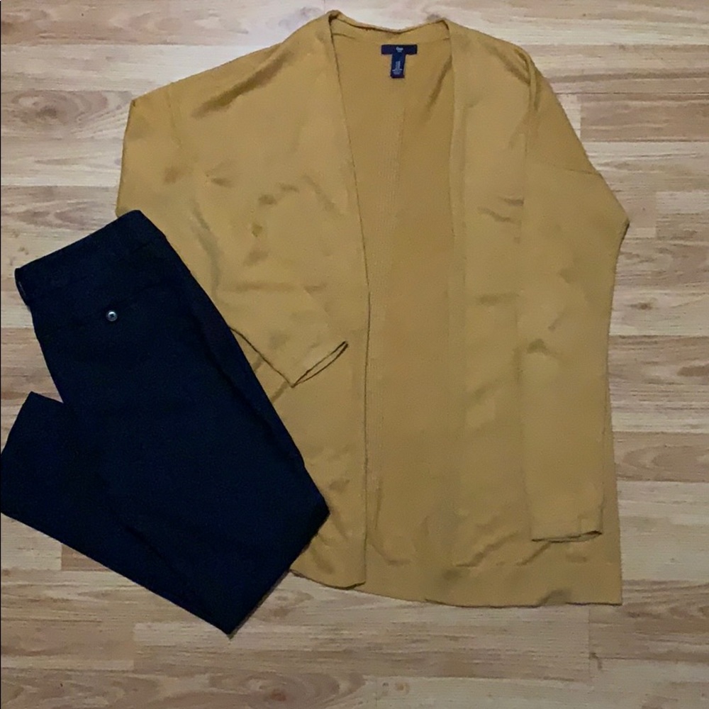 Gap Mustard Cardigan